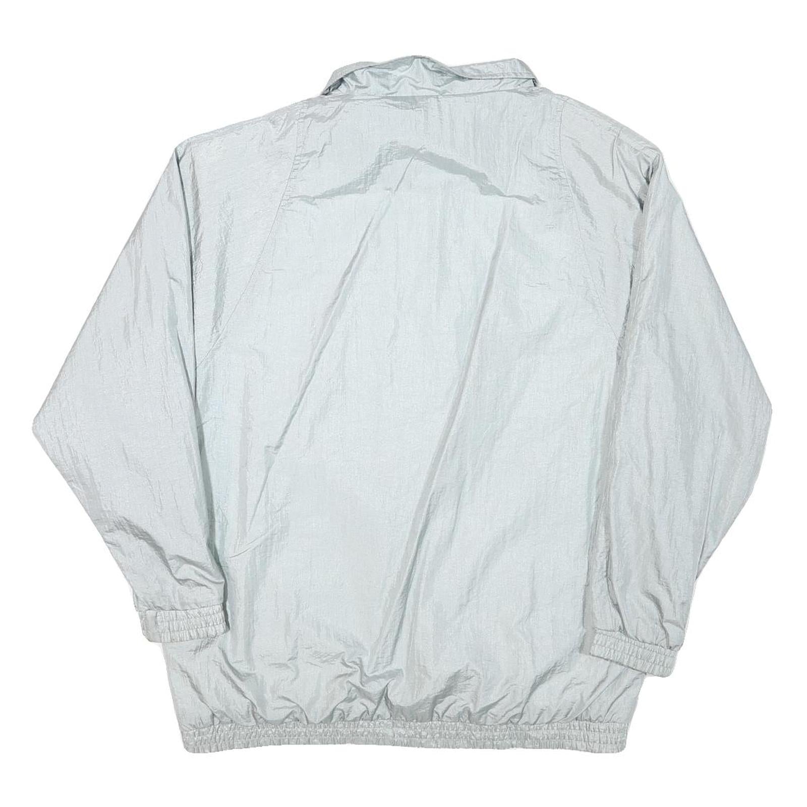 TUDOR COURT Womens Light Grey Casual Jacket M Polyester Blend Plain Zip Closure