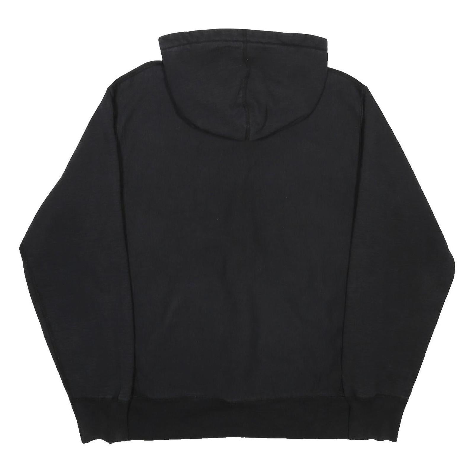 SUPREME Mens Black Hoodie M Cotton Blend Graphic Print Pullover