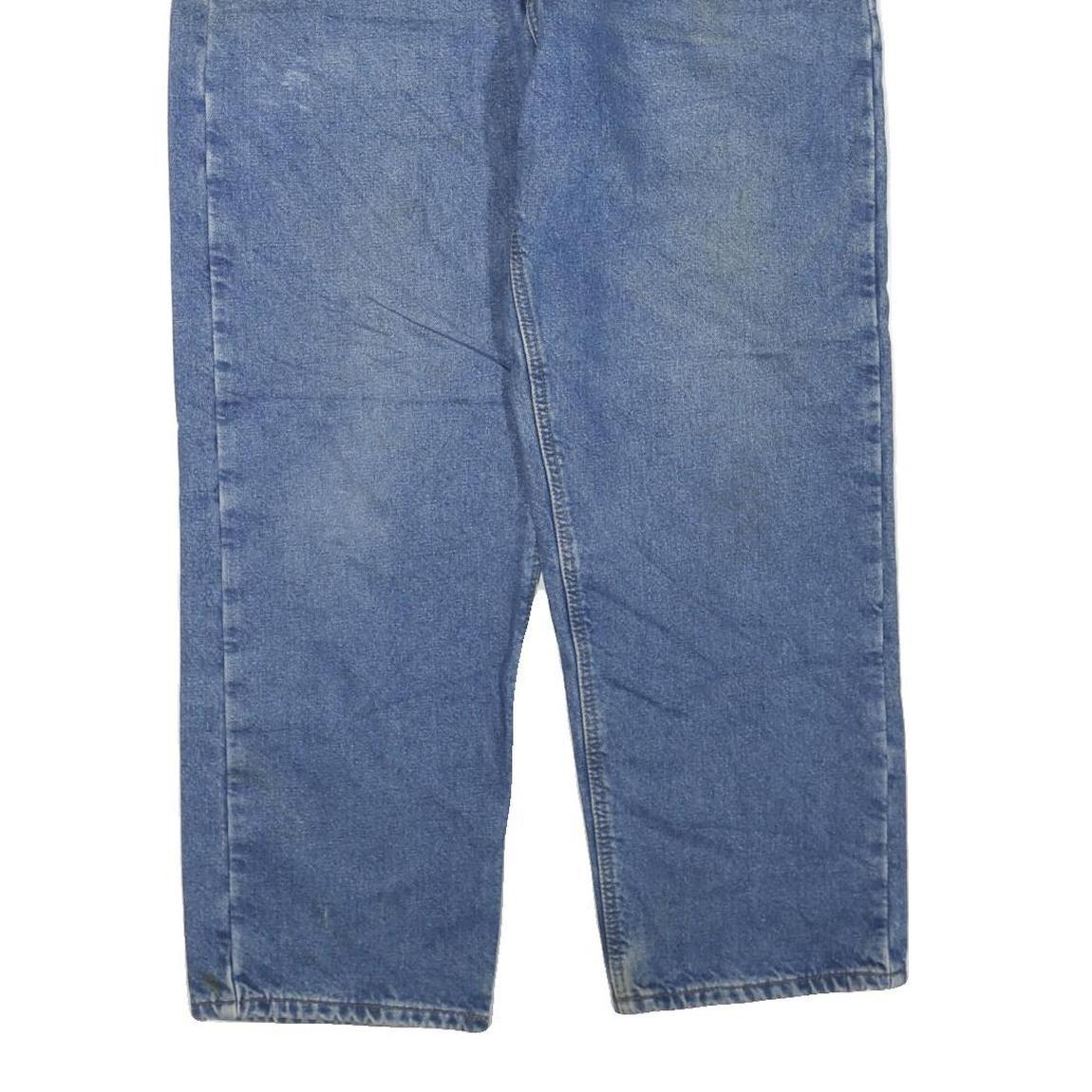 CARHARTT Mens Regular Fit Blue Denim Jeans W38 L30 Classic Zip Cotton Blend