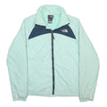 THE NORTH FACE Womens Blue & Navy Jacket S Polyester Zip Plain Lightweight