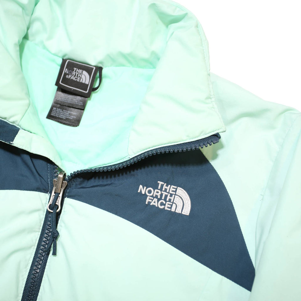 THE NORTH FACE Womens Blue & Navy Jacket S Polyester Zip Plain Lightweight