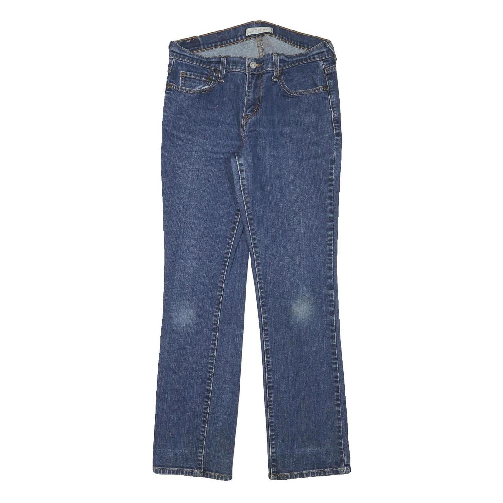 LEVI'S 505 Womens Jeans Blue Regular Straight Denim Medium W30 L30 Classic Fit