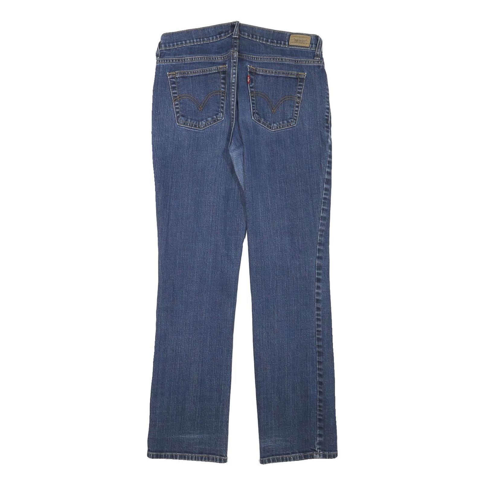 LEVI'S 505 Womens Jeans Blue Regular Straight Denim Medium W30 L30 Classic Fit