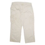 DICKIES Chino Cargo Mens Trousers Cream Regular Straight W40 L30