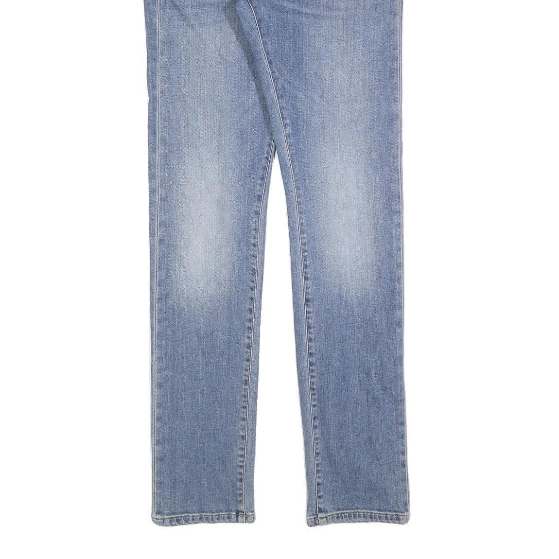 CARHARTT Mens Slim Light Blue Denim Slim Jeans W34 L34 Zip Casual Wear