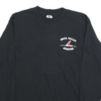 BELTON Mens Black Long Sleeve Crew Neck Delta Valley Aquatics T-Shirt M Graphic