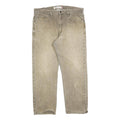 LEVI'S 505 Mens Jeans Beige Regular Straight Denim Light W38 L30 Classic Zip