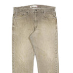 LEVI'S 505 Mens Jeans Beige Regular Straight Denim Light W38 L30 Classic Zip
