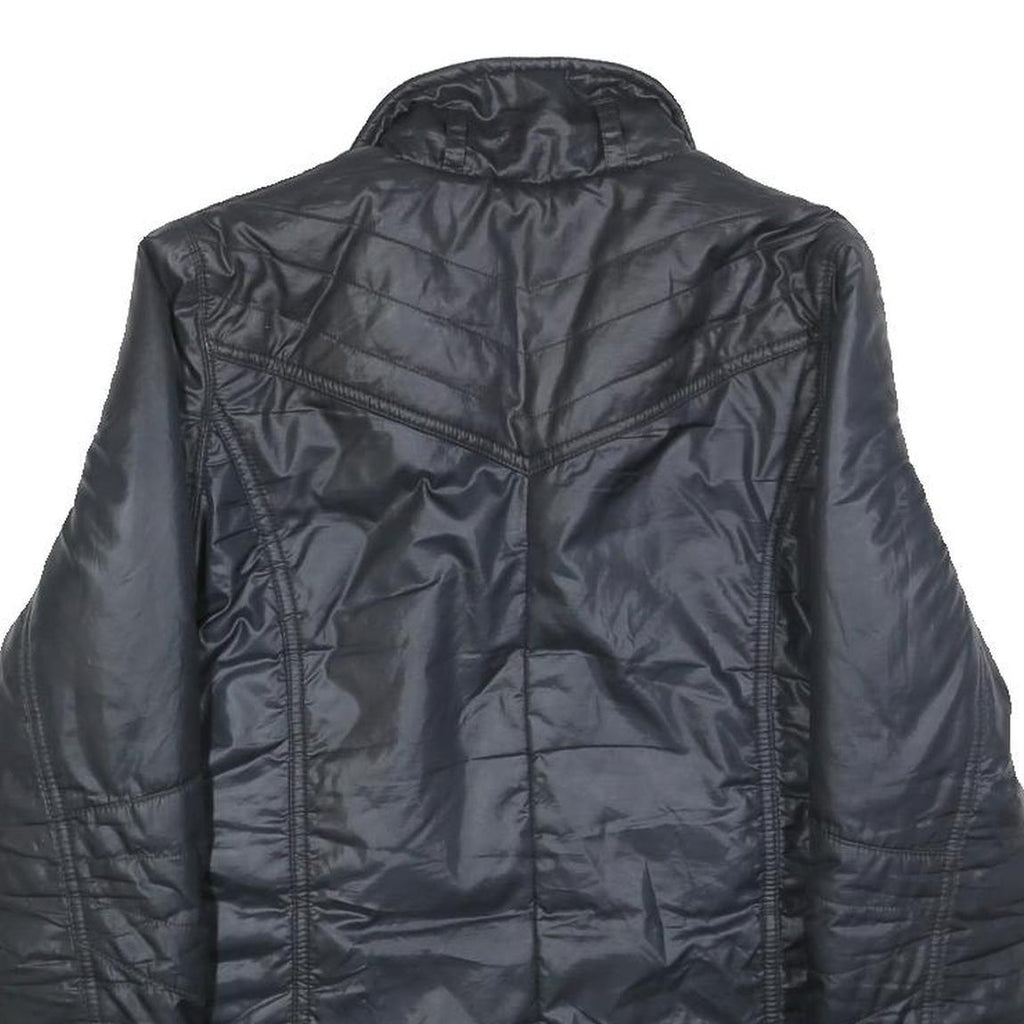 LEE Womens Black Jacket XS Polyester Blend Quilted Zip Pockets Casual Wear