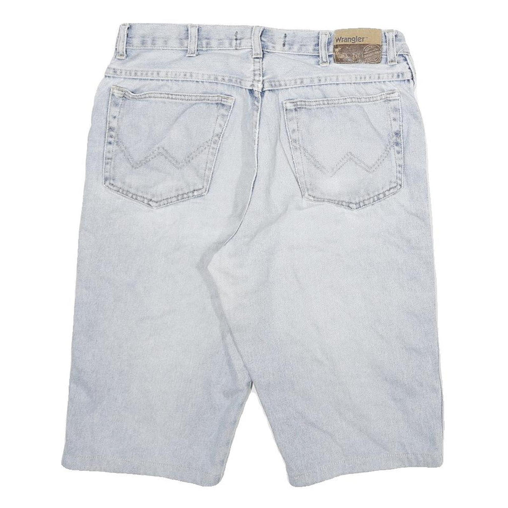 WRANGLER Mens Shorts Blue Denim XL W32 Classic Comfortable Cotton Blend