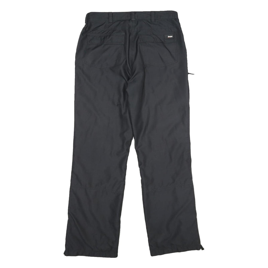 SHERPA Womens Polyester Black Regular Fit Trousers W32 L32 Outdoor Zip Pockets