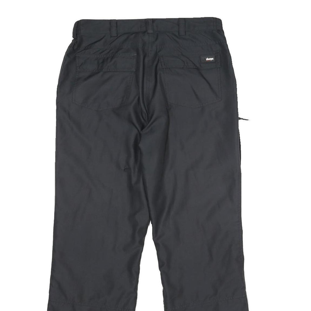 SHERPA Womens Polyester Black Regular Fit Trousers W32 L32 Outdoor Zip Pockets