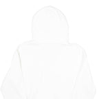 CONVERSE Womens White Hoodie M Cotton Blend Casual Pullover Hooded Sweatshirt