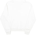 CONVERSE Womens White Hoodie M Cotton Blend Casual Pullover Hooded Sweatshirt