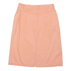 PENDLETON Womens Peach Cotton Blend Straight Knee Length Skirt M Button Casual