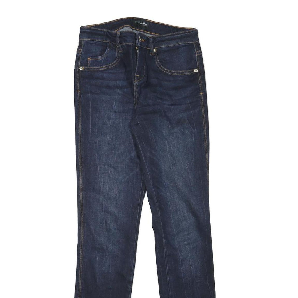 MARCIANO Womens Slim Dark Blue Denim Jeans Cotton Blend Zip W25 L29 Skinny Fit