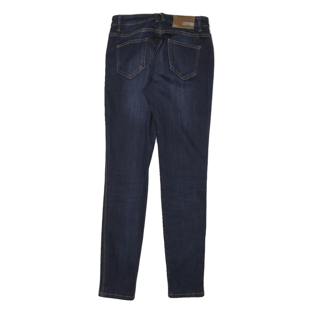 MARCIANO Womens Slim Dark Blue Denim Jeans Cotton Blend Zip W25 L29 Skinny Fit