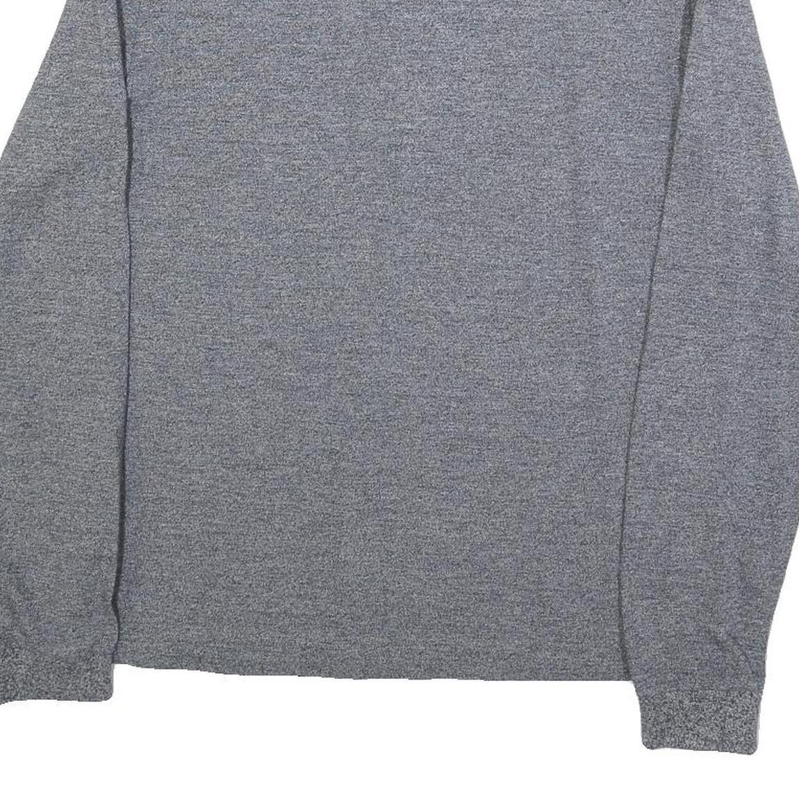 LACOSTE Mens Grey Long Sleeve Plain S Classic Cotton Blend Polo Shirt