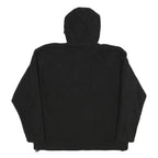 NEW BALANCE Mens Black Outdoor Jacket L Polyester Fleece Hooded Zip Casual