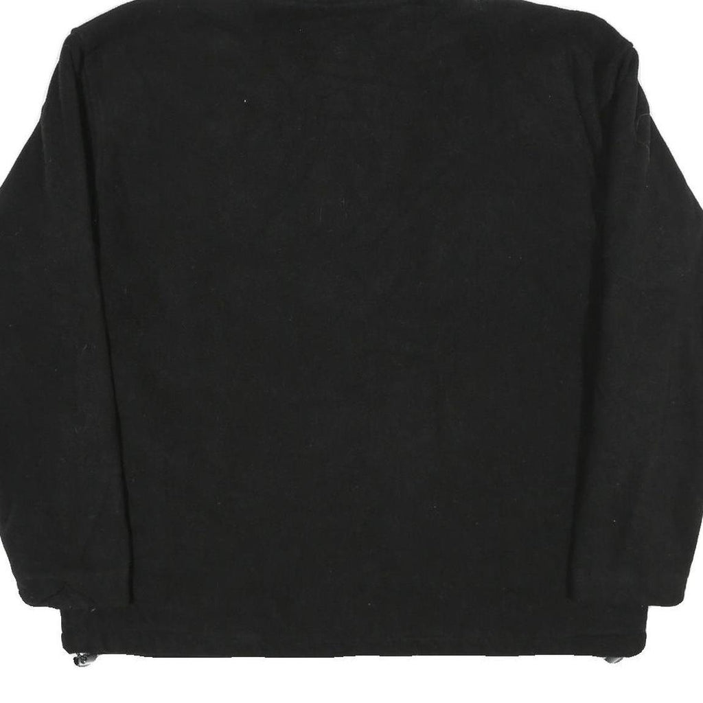 NEW BALANCE Mens Black Outdoor Jacket L Polyester Fleece Hooded Zip Casual