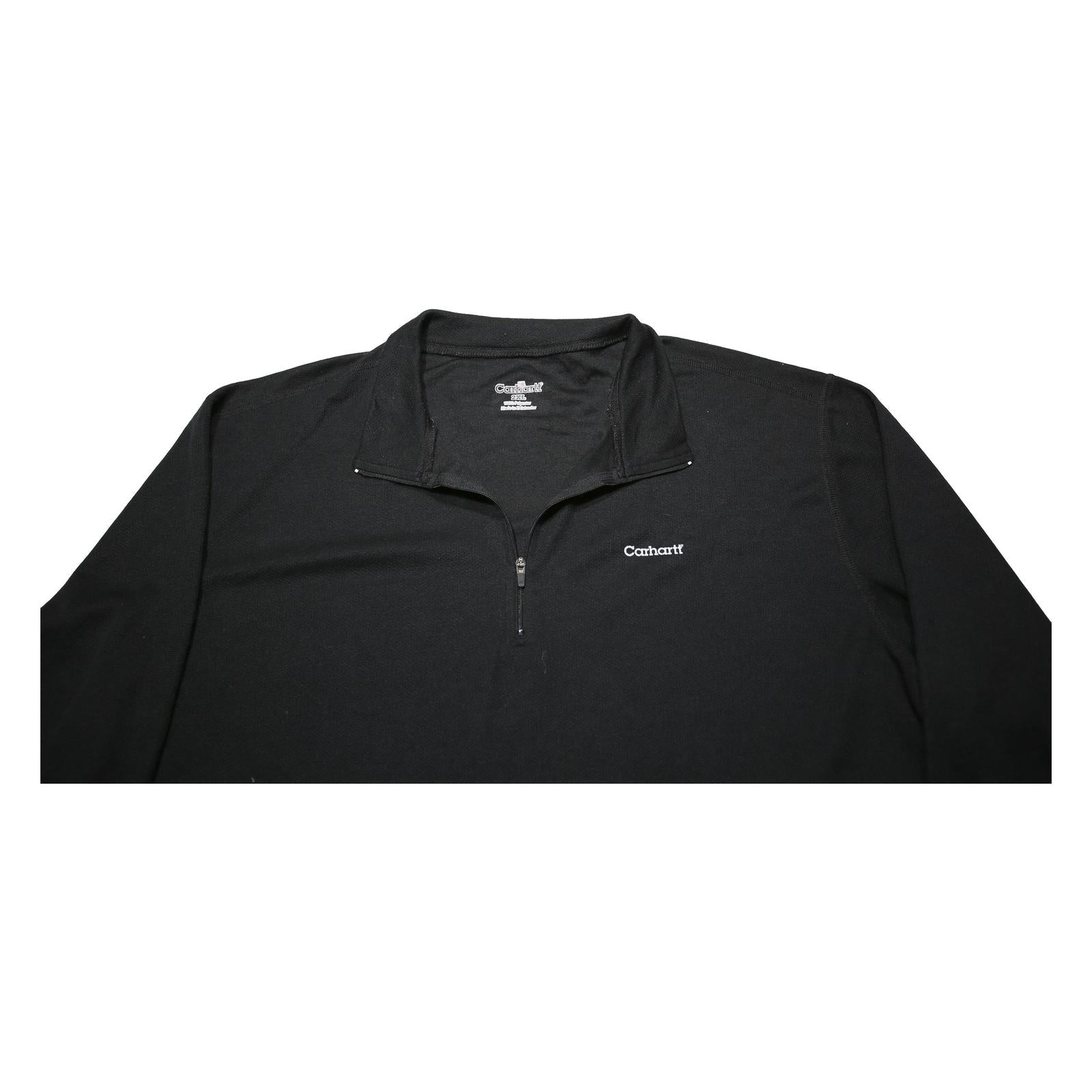 CARHARTT Mens Black Plain Pullover Jumper Crew Neck Basic Knit 2XL Warm