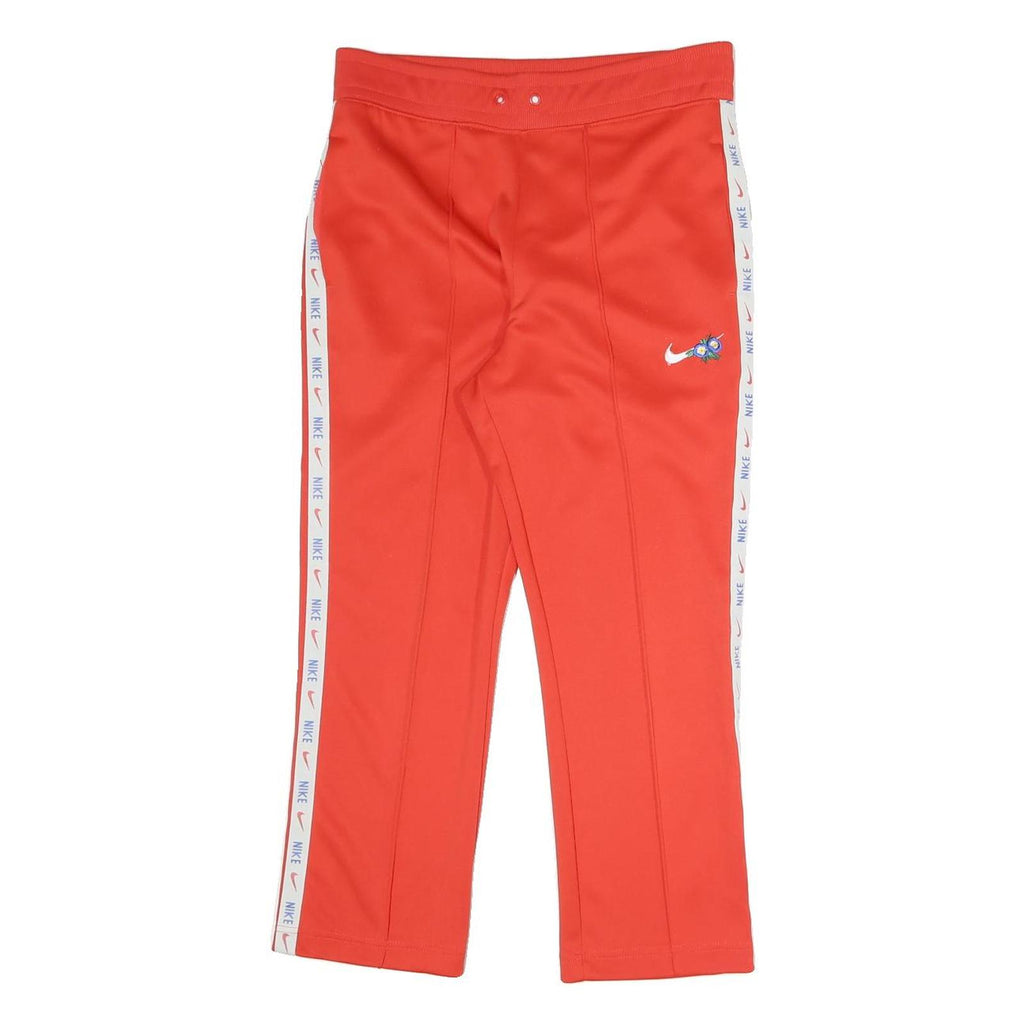 NIKE Womens Joggers Red White Logo M W31 L25 Slim Tapered Cotton Blend