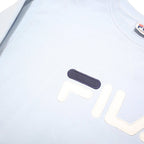 FILA Womens Blue & Navy Crew Neck XL Cotton Blend Sweatshirt Logo Pullover