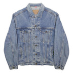 LEVI'S Mens Blue Denim Jacket M Cotton Button Closure Classic Fit Casual