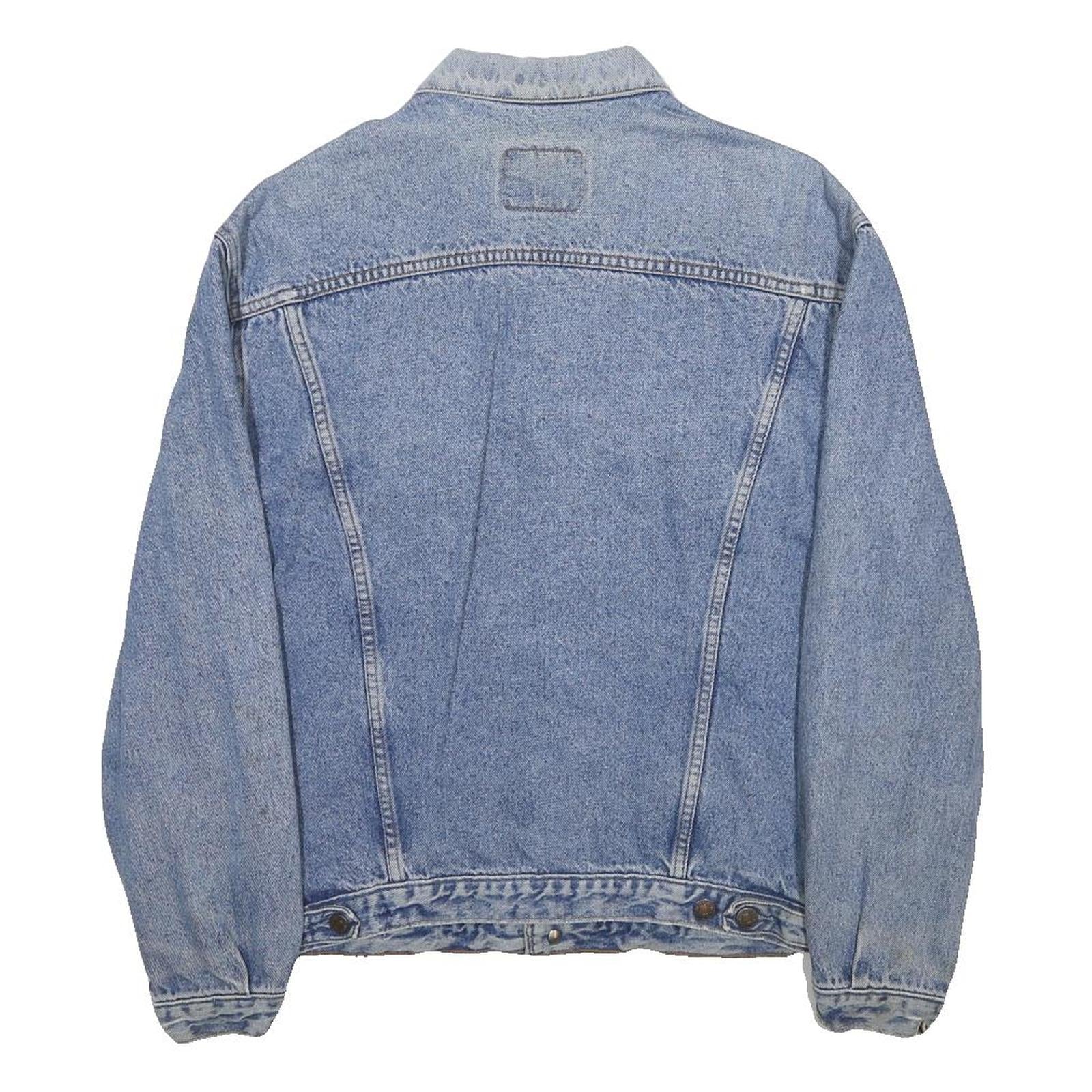 LEVI'S Mens Blue Denim Jacket M Cotton Button Closure Classic Fit Casual