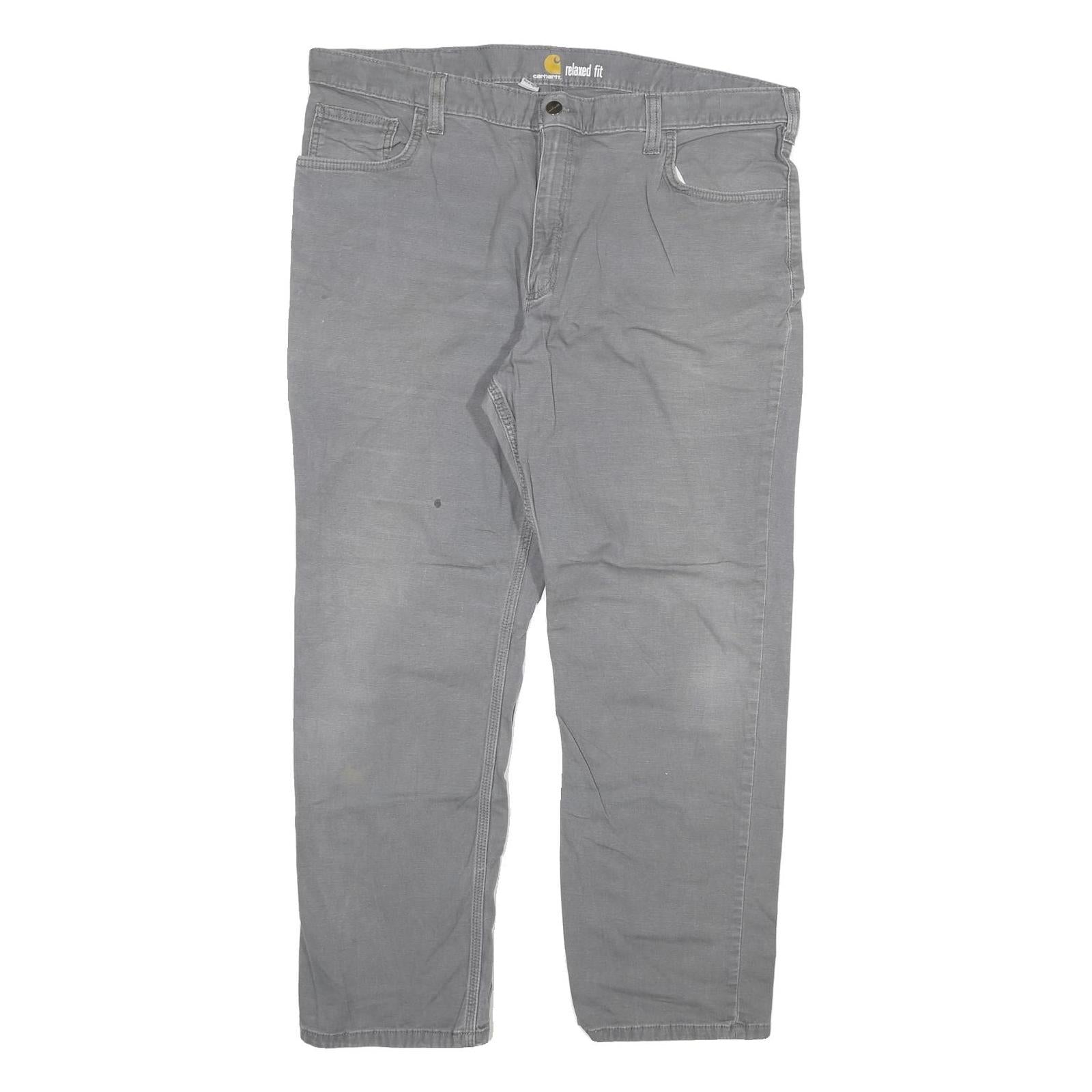 CARHARTT Mens Relaxed Fit Jeans Blue Relaxed Cotton Blend W40 L30 Workwear Zip