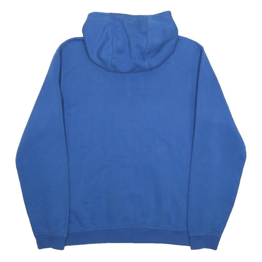 NIKE Mens Blue Hoodie M Cotton Blend Pullover Drawstring Sweatshirt