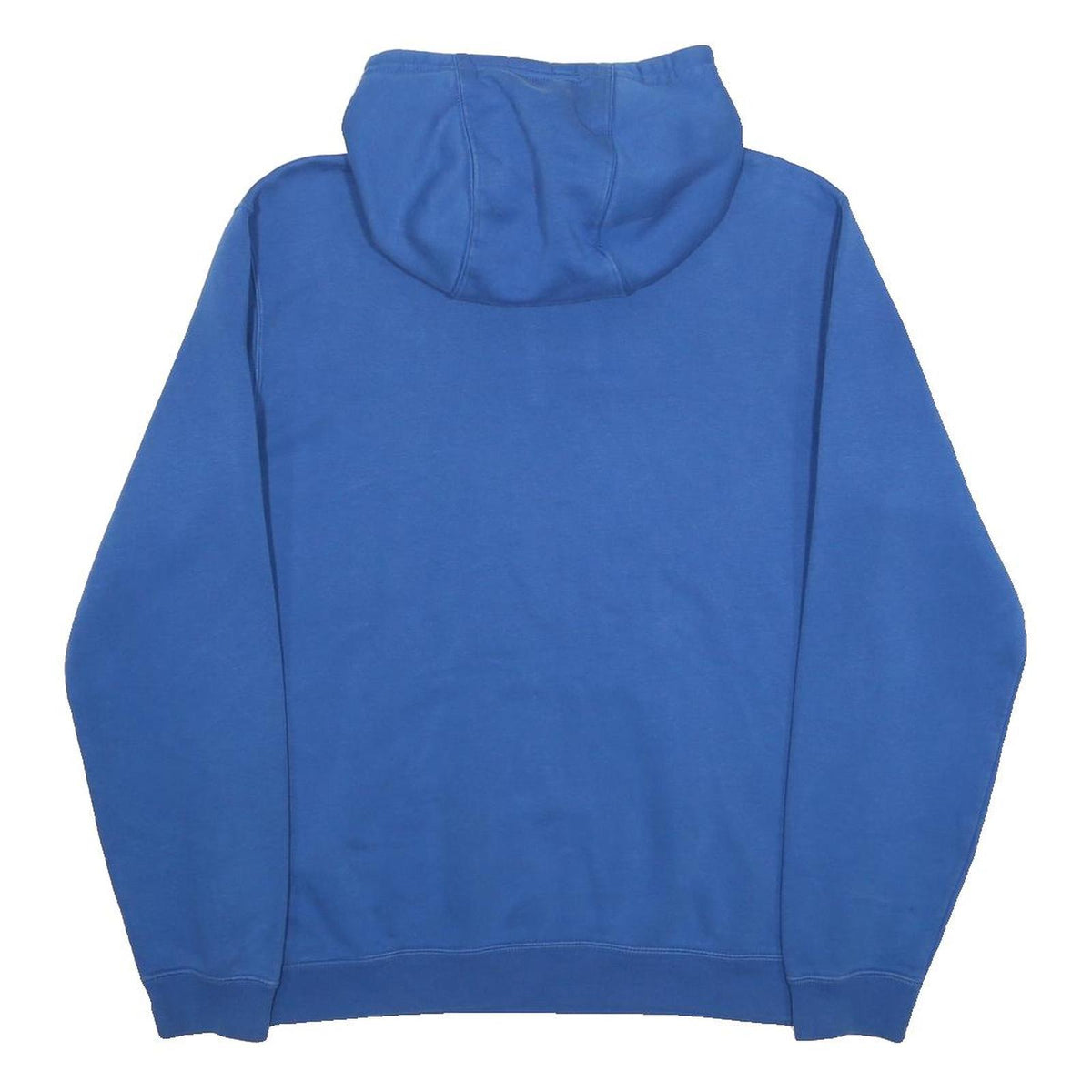 NIKE Mens Blue Hoodie M Cotton Blend Pullover Drawstring Sweatshirt