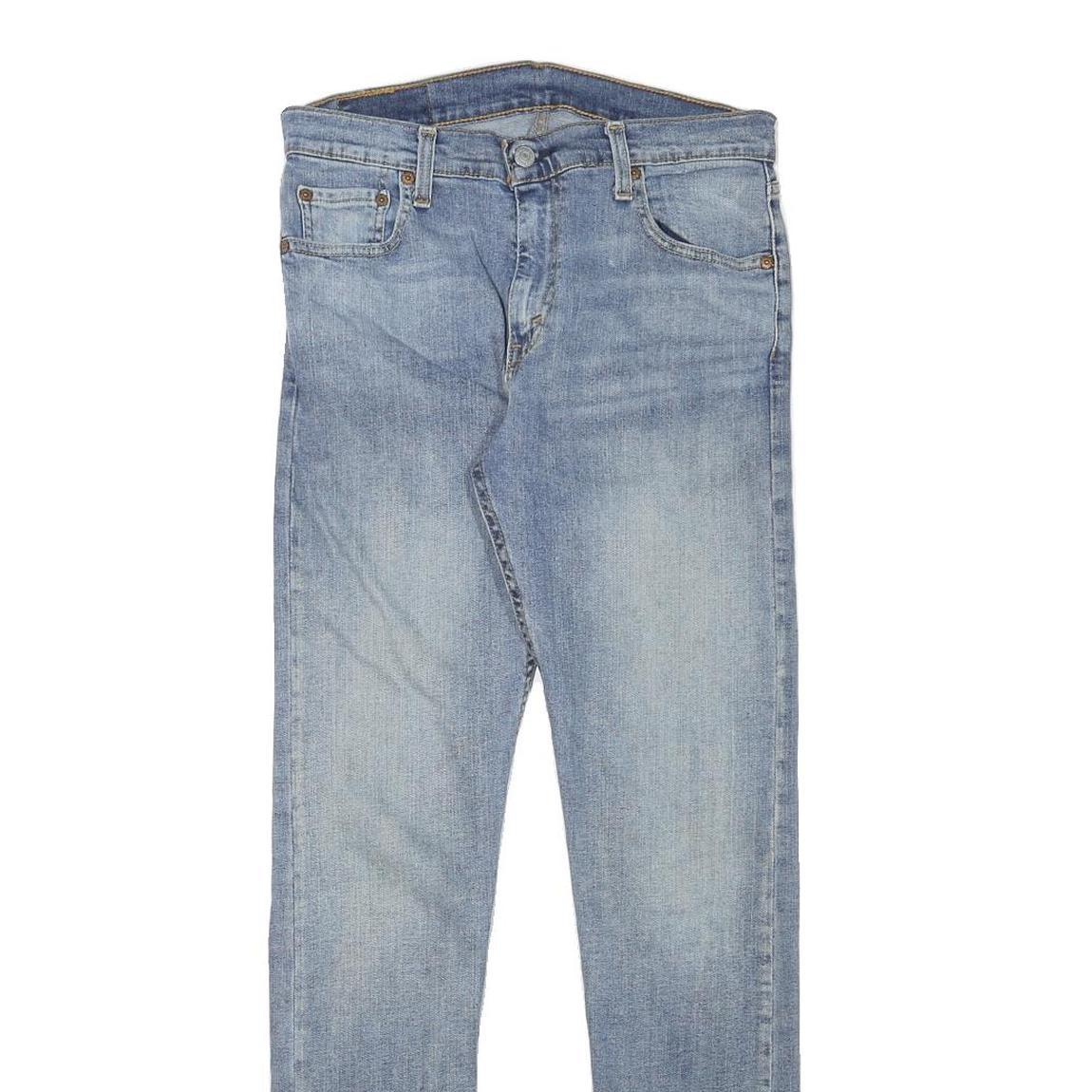 LEVI'S Mens Jeans Blue Slim Skinny Denim Light W29 L30 Classic Zip Pocket