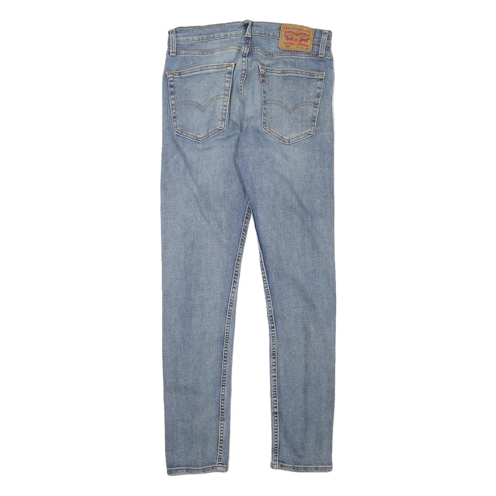 LEVI'S Mens Jeans Blue Slim Skinny Denim Light W29 L30 Classic Zip Pocket