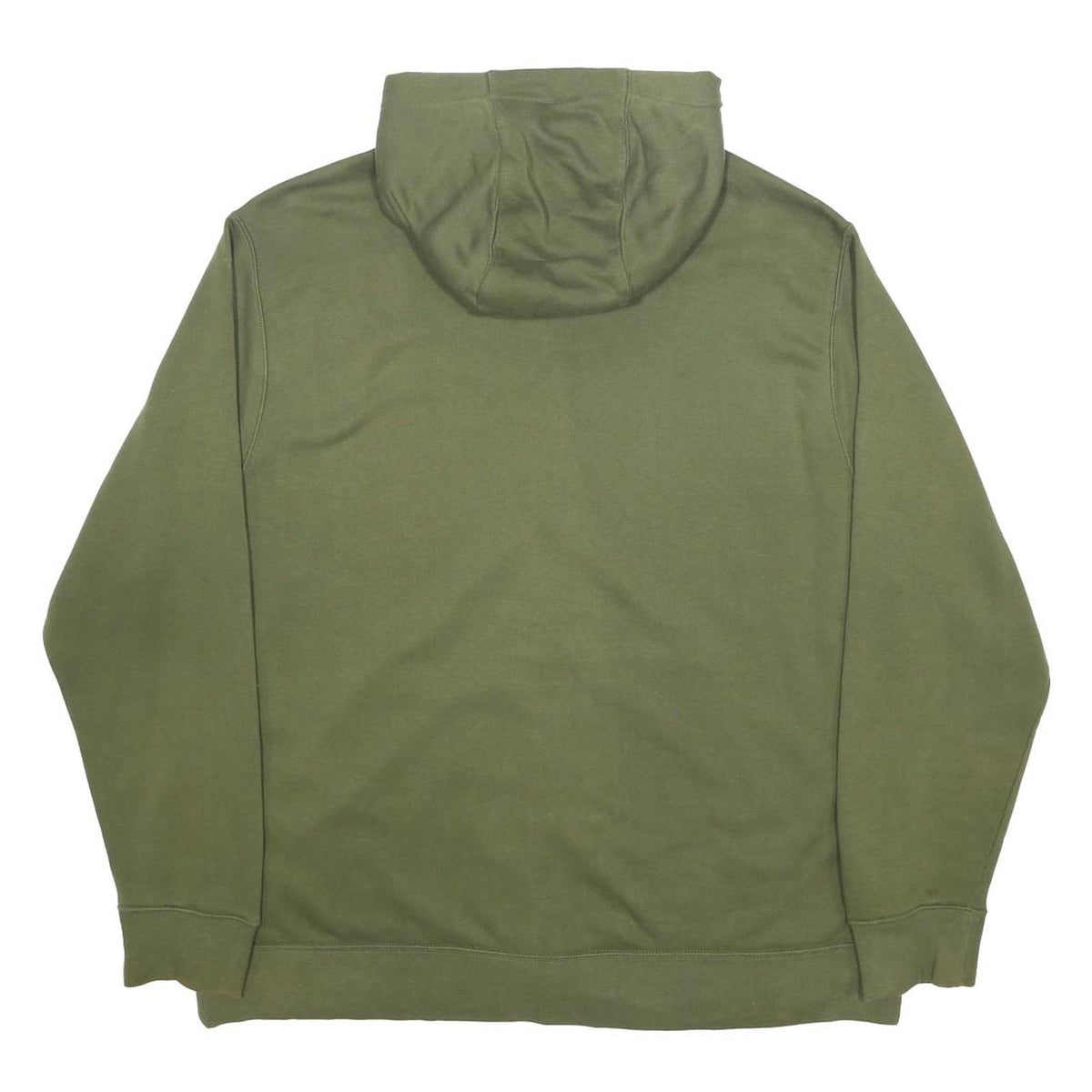 NIKE Mens Green Full Zip Hoodie XL Cotton Blend Casual Sportswear