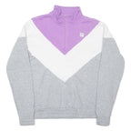 FILA Mens Sweatshirt Grey 1/4 Zip M