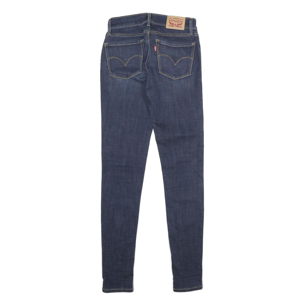 LEVI'S 710 Super Skinny Womens Jeans Blue Slim Skinny Denim Woven W25 L30