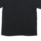 NIKE Mens Black & Silver Modern T-Shirt M Short Sleeve Crew Neck Logo Print