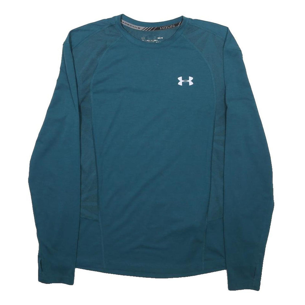 UNDER ARMOUR Mens Blue Long Sleeve Crew Neck Performance T-Shirt M Athletic