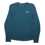 UNDER ARMOUR Mens Blue Long Sleeve Crew Neck Performance T-Shirt M Athletic