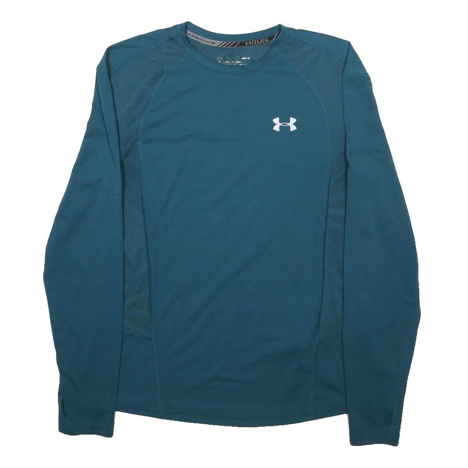 UNDER ARMOUR Mens Blue Long Sleeve Crew Neck Performance T-Shirt M Athletic