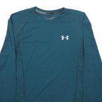 UNDER ARMOUR Mens Blue Long Sleeve Crew Neck Performance T-Shirt M Athletic
