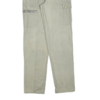 Mens Beige Cotton Regular Cargo Trousers W30 L34 Zip Closure