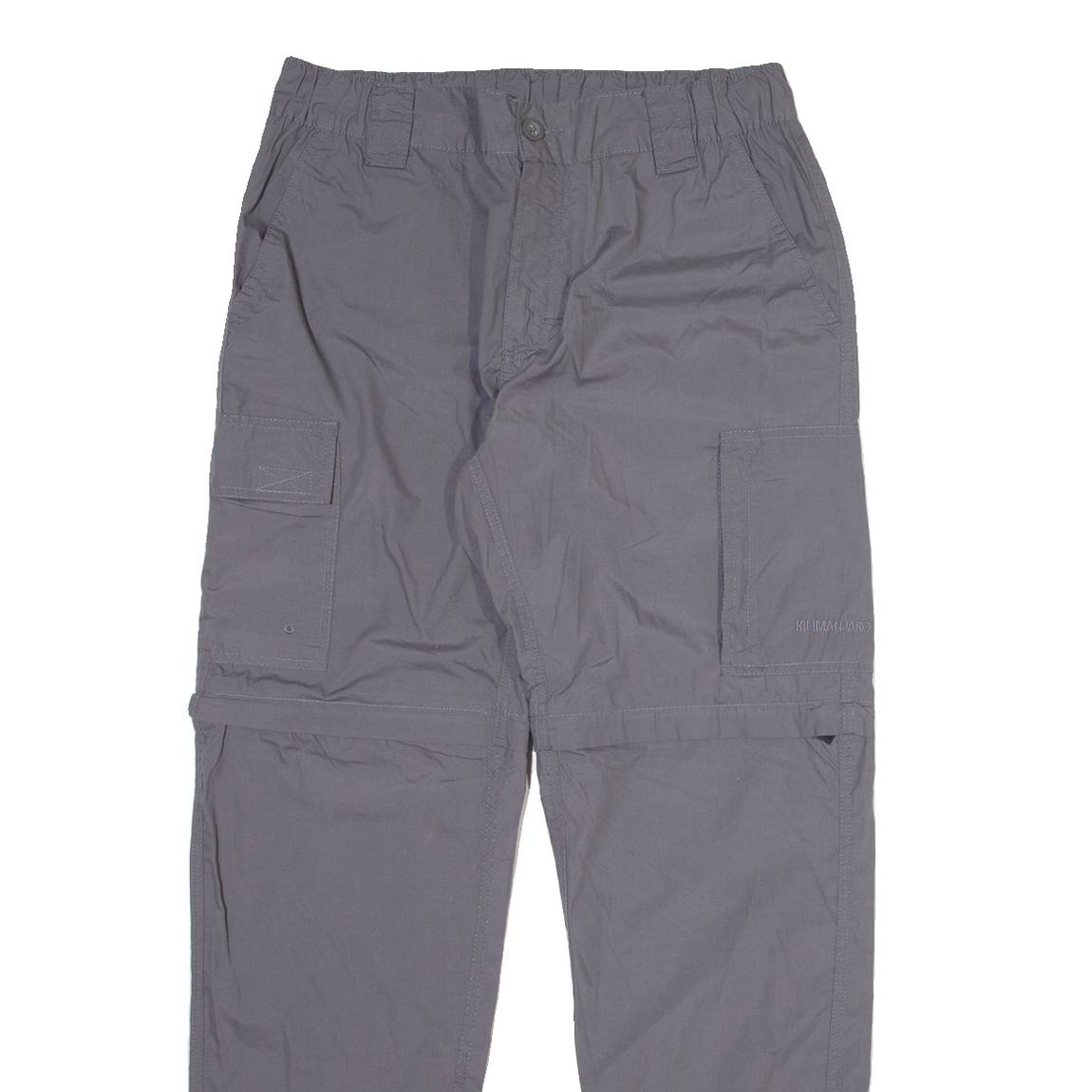 KILIMANJARO Detachable Legs Mens Trousers Grey Regular Tapered W30 L31