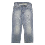 CARHARTT Mens Regular Fit Blue Denim Jeans W30 L26 Zip Closure Casual Wear