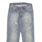 CARHARTT Mens Regular Fit Blue Denim Jeans W30 L26 Zip Closure Casual Wear