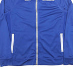 ADIDAS Mens Blue & White Track Jacket L Polyester Blend Zip Climacool Sport