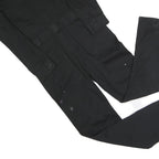 DICKIES Mens Black Polyester Blend Dungarees M Workwear Classic Fit Utility