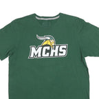 RUSSELL ATHLETIC Mens Green MCHS Graphic T-Shirt M Short Sleeve Crew Neck