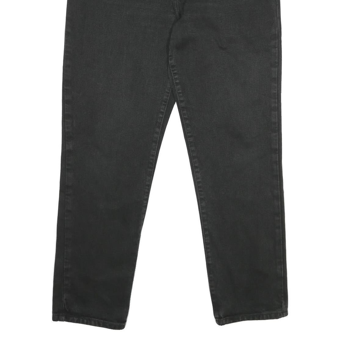 CALVIN KLEIN JEANS Womens Classic Black Skinny Denim Raw W32 L30 Stylish